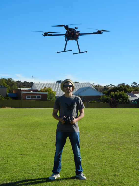 Quadcopter in flight