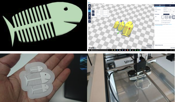 3D Printing a haptic fishbone illusion